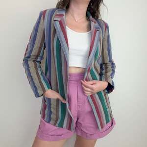 Vintage 70s Striped Blazer